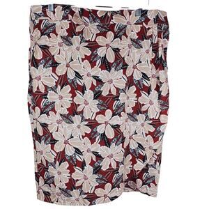 Rip Skirt Hawiian Floral Adjustable Wrap Skirt Vacation Cruise Women's XL